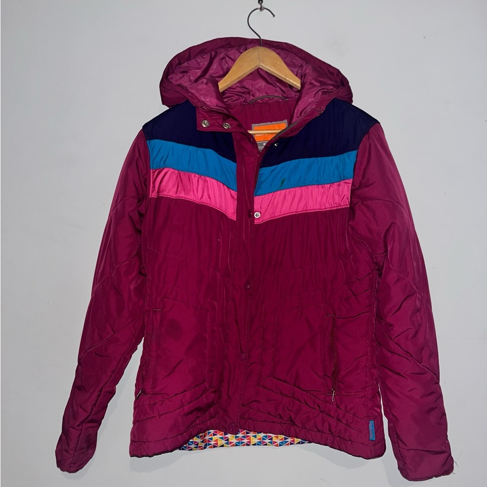 MERRELL Opti Warm Hooded Color Block Jacket sz L